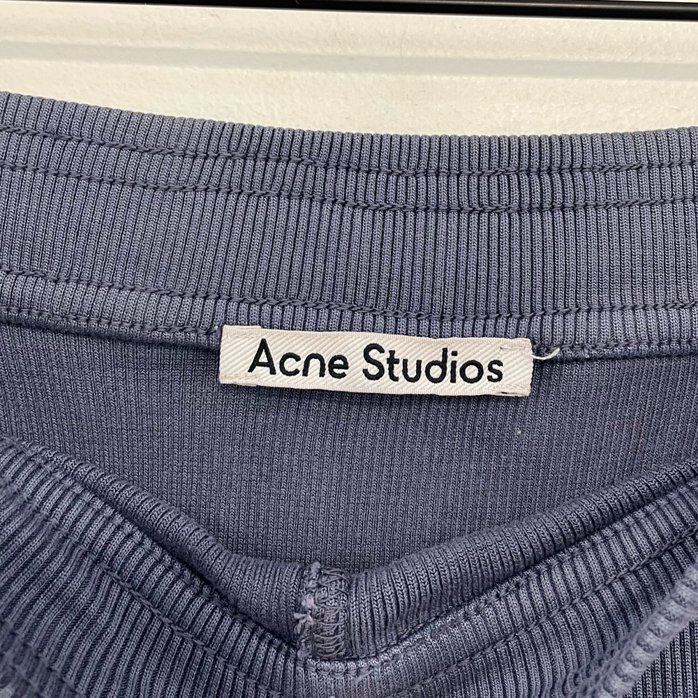 ACNE STUDIOS Rib Knit Midi Skirt | Minimalist Scandi Stretch XS - Picture 11 of 13